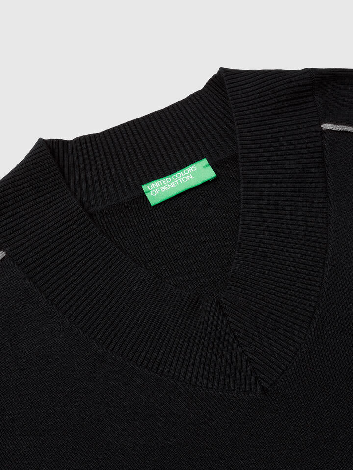 V NECK SWEATER L/S Women image number 7